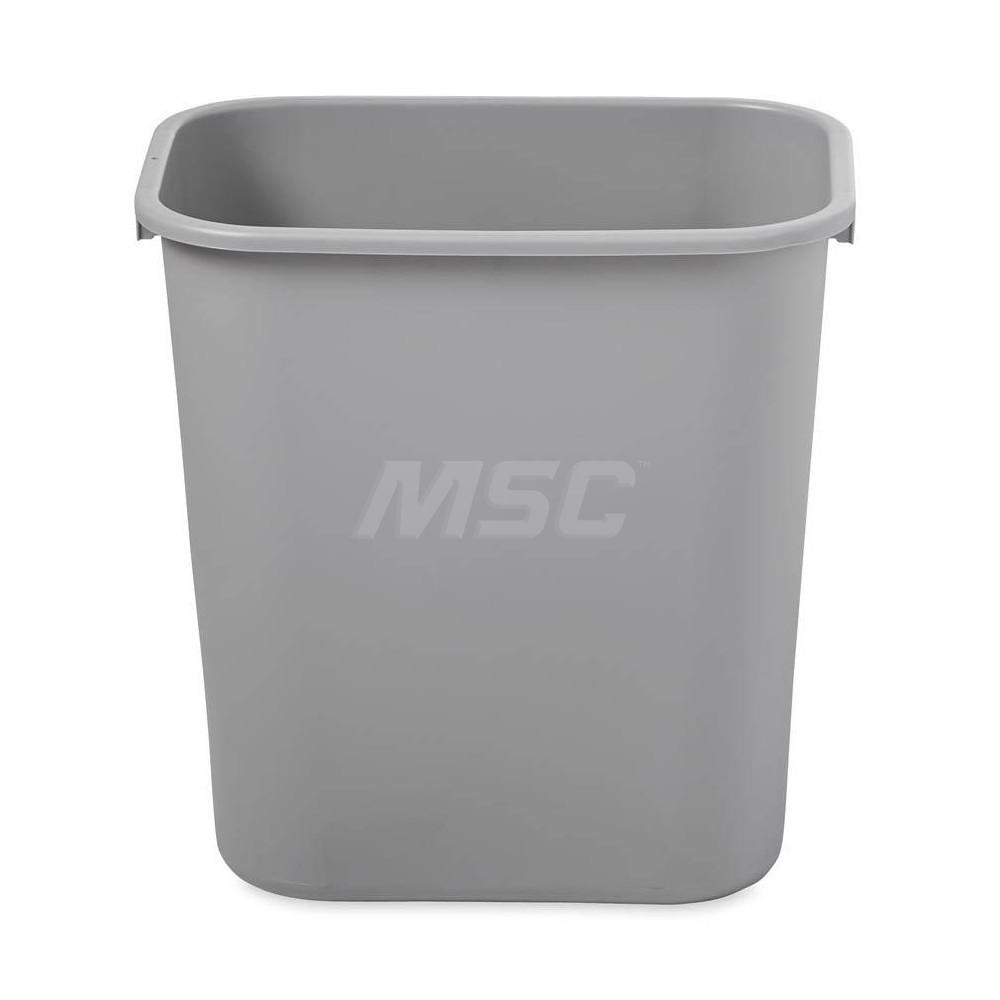 Rubbermaid Wastebasket / Trash Can Medium Under Desk 28 Qt, Gray - FG295600GRAY