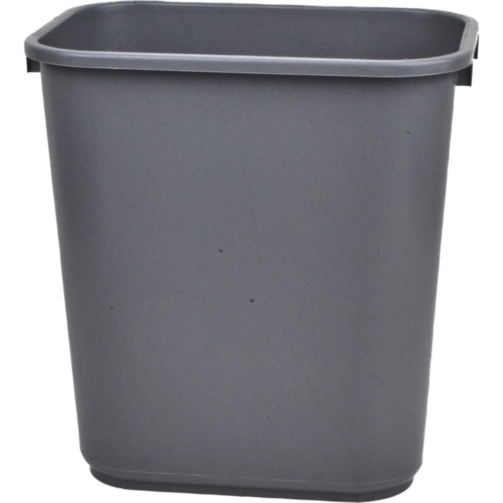 Rubbermaid Wastebasket / Trash Can Medium Under Desk 28 Qt, Gray - FG295600GRAY
