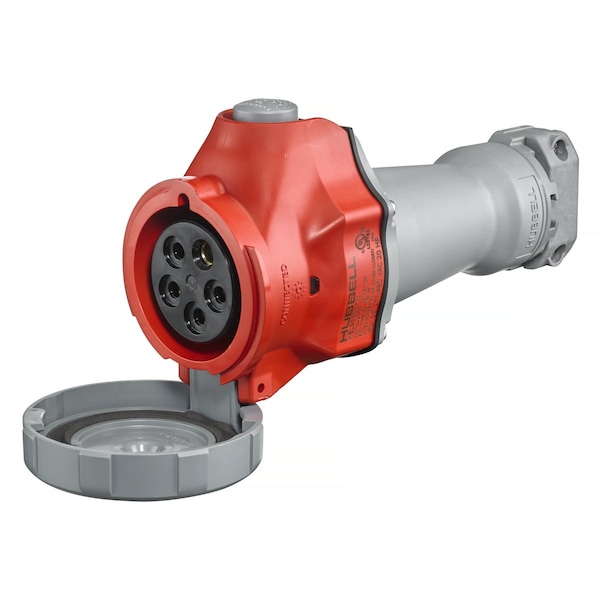 Hubbell Pin and Sleeve Connector, 4 Poles, 5 Wires - HBLS560C7W