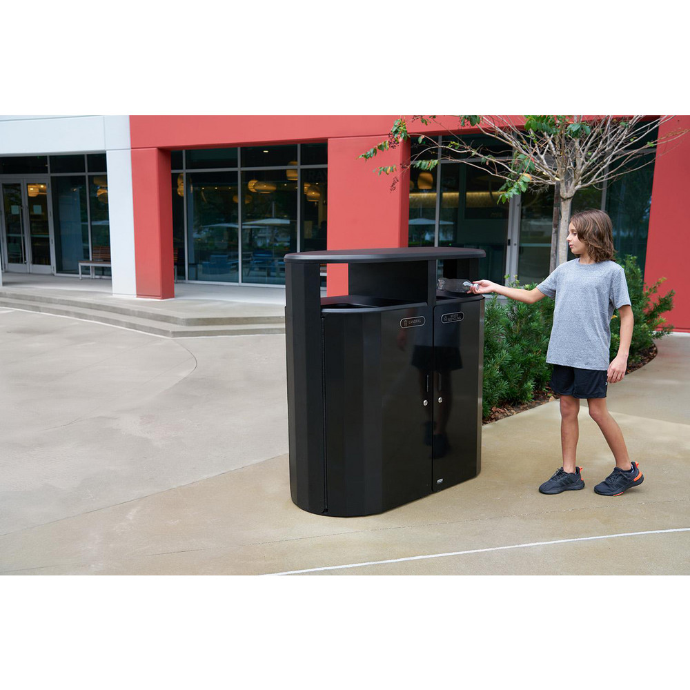 Rubbermaid Trash Cans & Recycling Containers: Product Type: Trash Can; Container Capacity: 46 gal; Container Shape: Round - 2184980