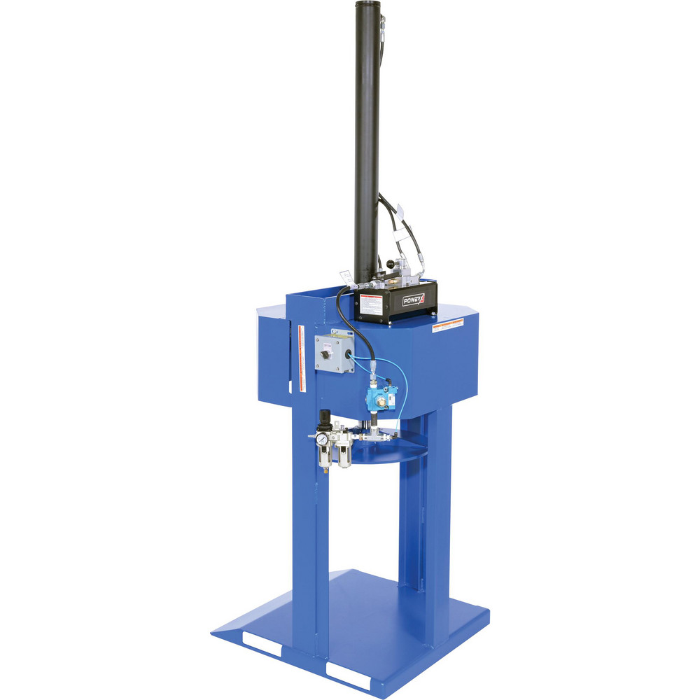 Vestil Trash Compactors & Crushers: Drum Crusher, 21210 lb, 55 Gallon Drums - MTC-PNU-55