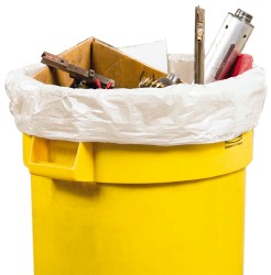 Carlisle Bronco™ 55 gal Round Trash Container Lid, Gray - 84105623