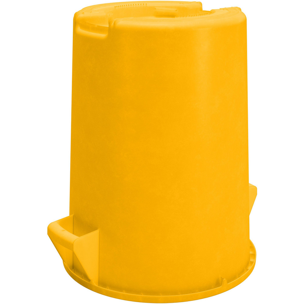 Carlisle Bronco™ 20 gal Round Trash Container, Yellow - 84102004