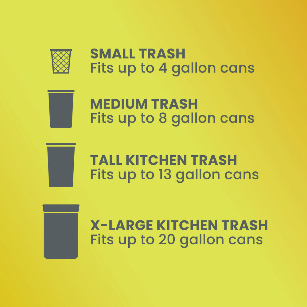 Glad Glad® ForceFlex Drawstring Trash Bags: 13 gal, 0.95 mil, Pack of 80 - CLO78902BX