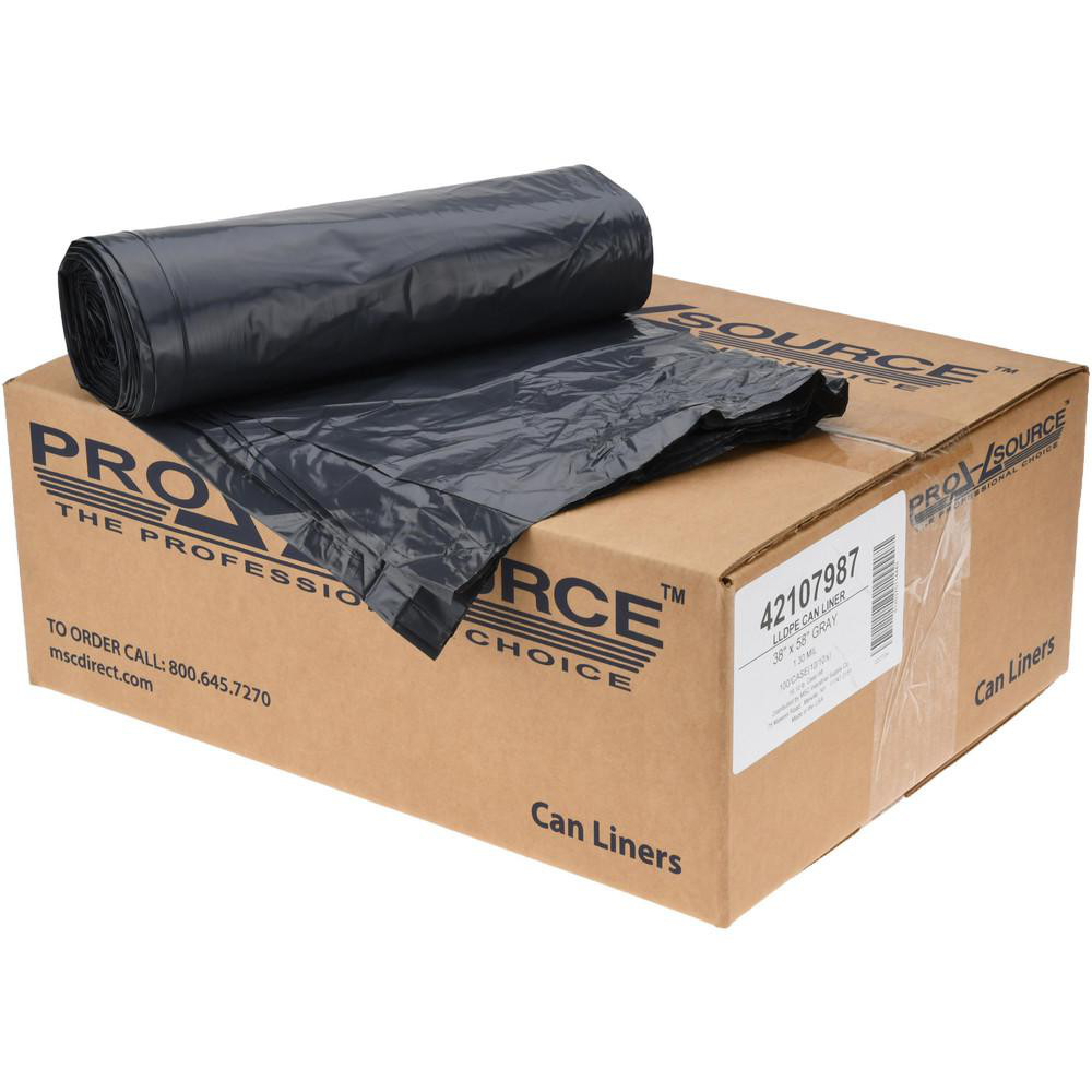 PRO-SOURCE Contractor Trash Bags: 55 gal, 2.5 mil, Pack of 50 - PSDL385825G