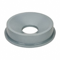 Continental Trash Can & Recycling Container Lid: Square, For 48 gal Trash Can - 4001 GREY