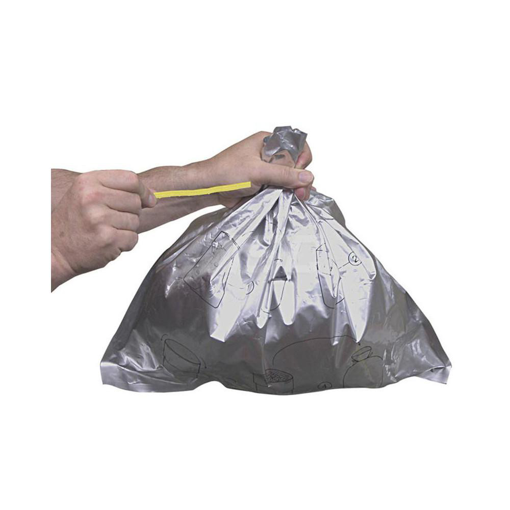 Justrite® Pack of (10) 4 Gal Polyurethane & Aluminum Cigarette & Cigar Receptacle Bucket Liners - 26827