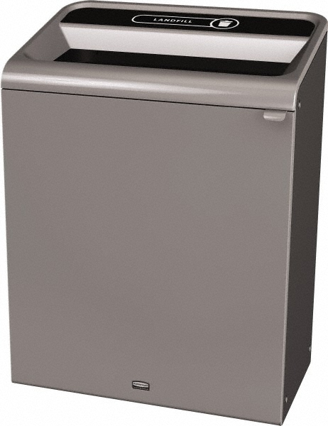 Rubbermaid Configure 1 Stream Landfill Trash Can, 23 Gal, Grey Stenni, Indoor - 1961621