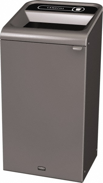Rubbermaid Configure 1 Stream Landfill Trash Can, 23 Gal, Grey Stenni, Indoor - 1961621