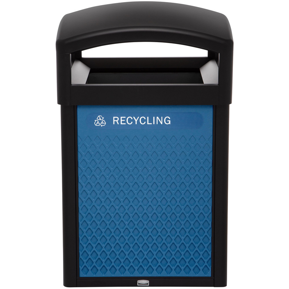Rubbermaid Decorative Plastic Mixed Recycling Panels, Medium, Blue, 20.72" × 0.5" × 27.95" - 2182677