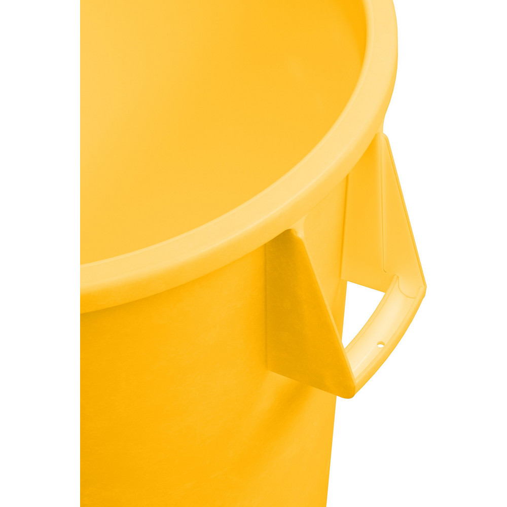 Carlisle Bronco™ 44 gal Round Trash Container, Yellow - 84104404