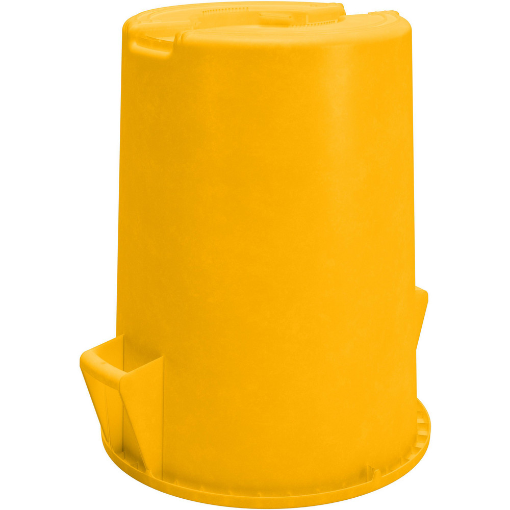 Carlisle Bronco™ 44 gal Round Trash Container, Yellow - 84104404