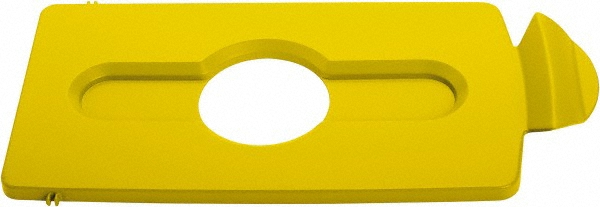 Rubbermaid Trash Can & Recycling Container Lid: Rectangle, For 23 gal Recycle Container - 2007881