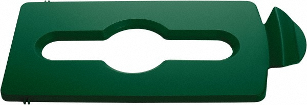 Rubbermaid Trash Can & Recycling Container Lid: Rectangle, For 23 gal Recycle Container - 2007881