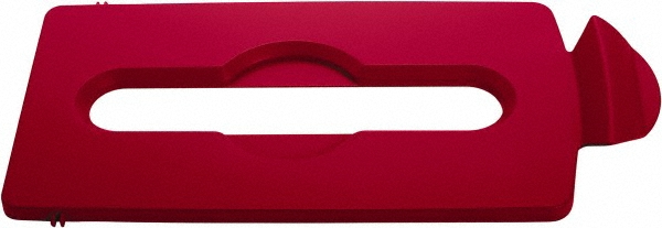 Rubbermaid Trash Can & Recycling Container Lid: Rectangle, For 23 gal Recycle Container - 2007881