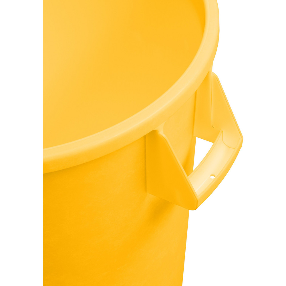 Carlisle Bronco™ 32 gal Round Trash Container, Yellow - 84103204