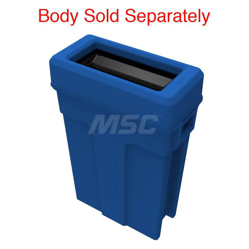 Toter Paper Recycling Opening Lid: Rectangle, For 16 & 23 gal Trash Container - SL000-40705