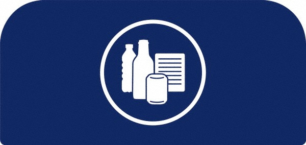 Rubbermaid Trash Can Decal Message: Organic Waste - 1961582