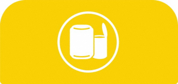 Rubbermaid Trash Can Decal Message: Organic Waste - 1961582