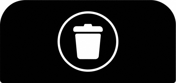 Rubbermaid Trash Can Decal Message: Organic Waste - 1961582