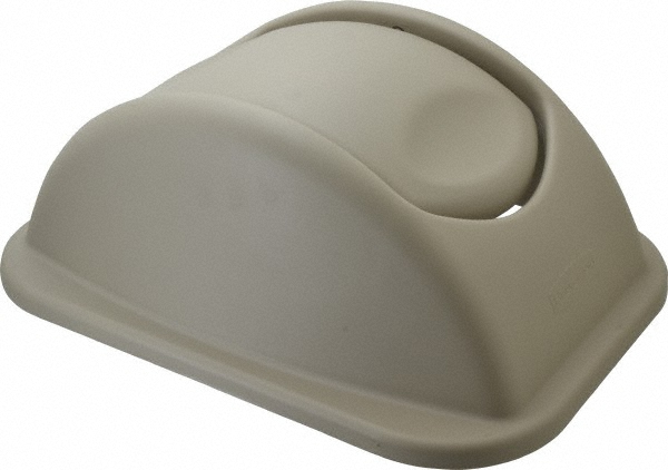 Rubbermaid Trash Can & Recycling Container Lid: Round, For 28-1/8 qt Trash Can - FG306600BEIG-OLD
