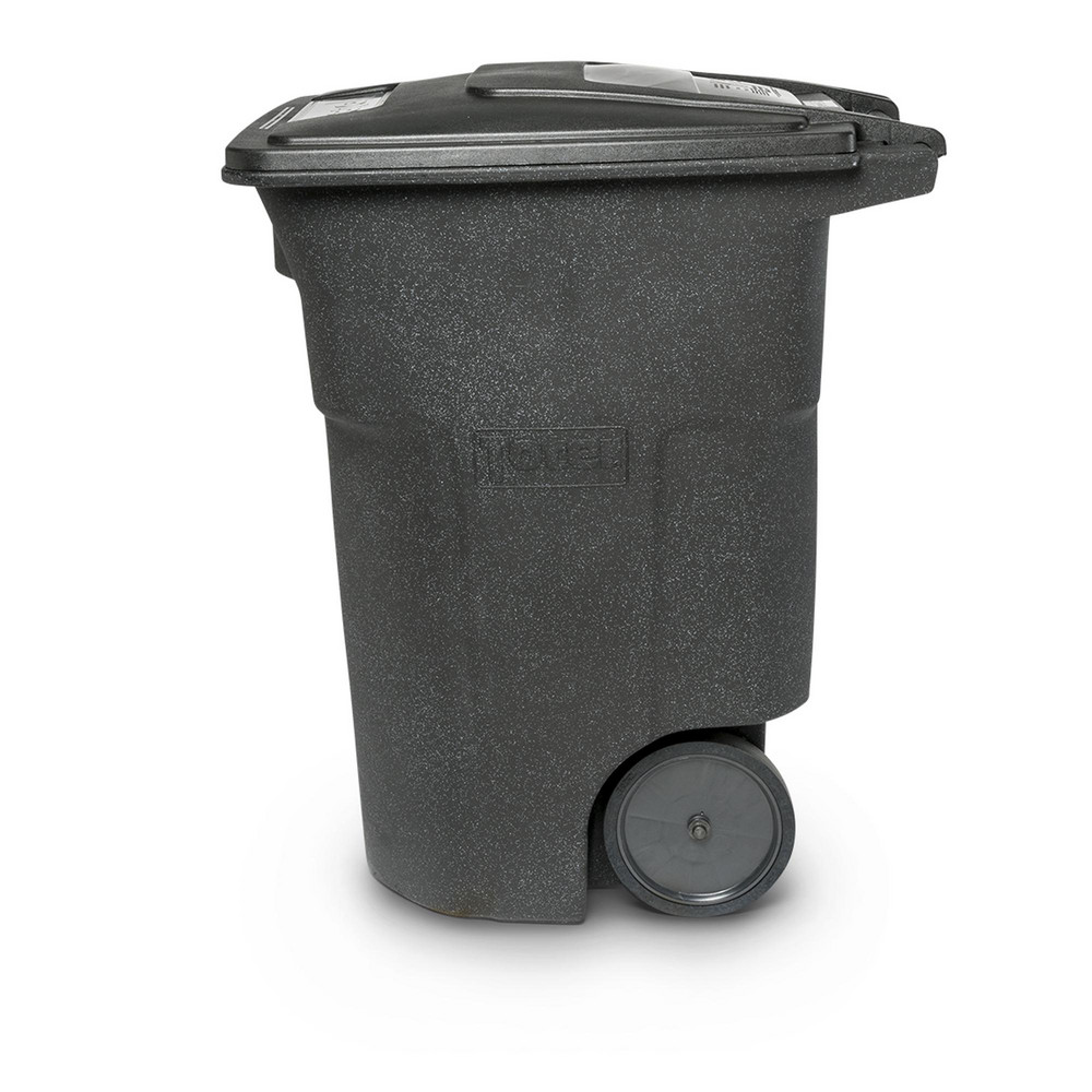 Toter Rollout Trash Can: 96 gal, Rectangle, Black - ANA96-00BKS