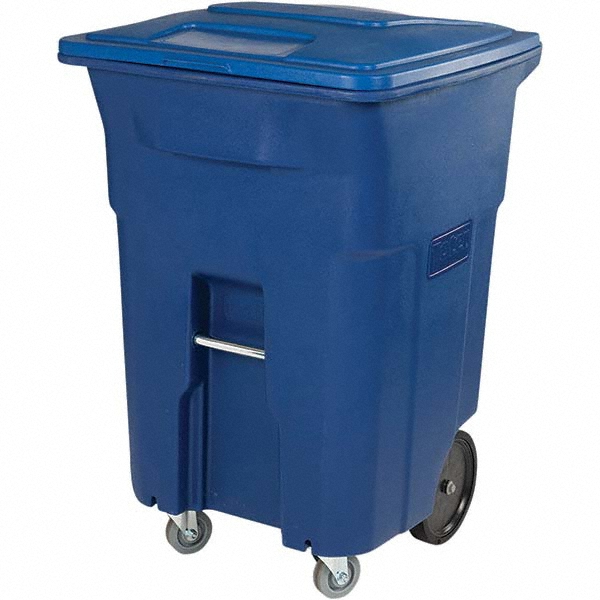 Toter Rollout Trash Can: 96 gal, Rectangle, Black - ANA96-00BKS