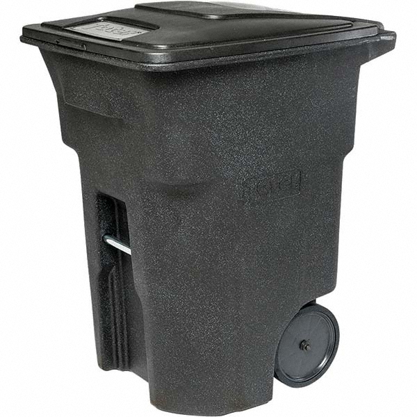 Toter Rollout Trash Can: 96 gal, Rectangle, Black - ANA96-00BKS