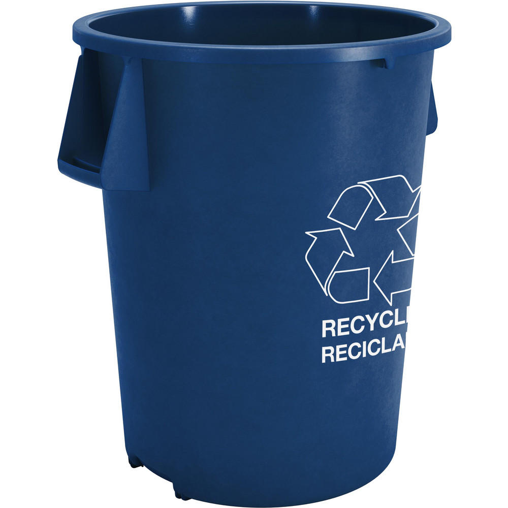 Carlisle Bronco™ 44 gal Round Recycle Container, Blue - 841044REC14