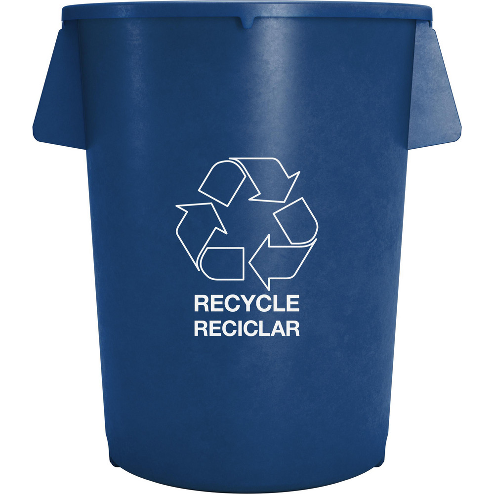 Carlisle Bronco™ 44 gal Round Recycle Container, Blue - 841044REC14