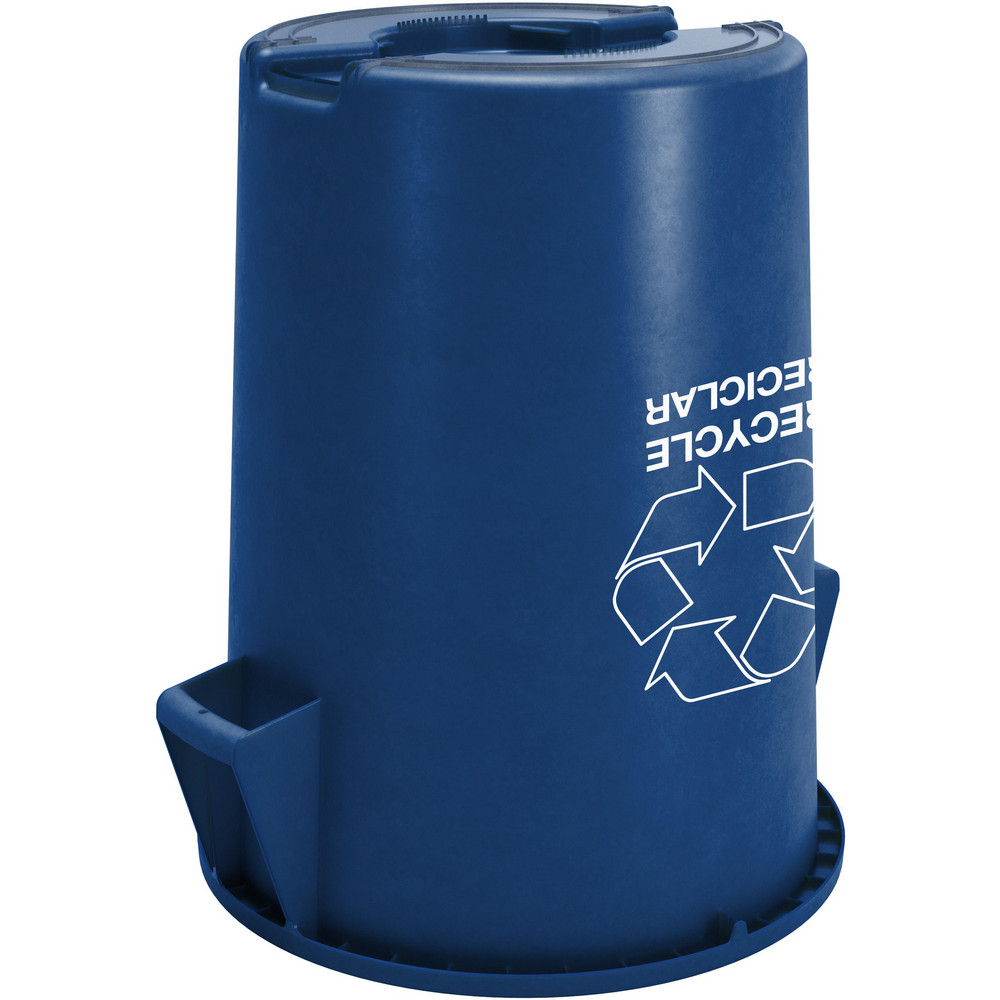 Carlisle Bronco™ 44 gal Round Recycle Container, Blue - 841044REC14