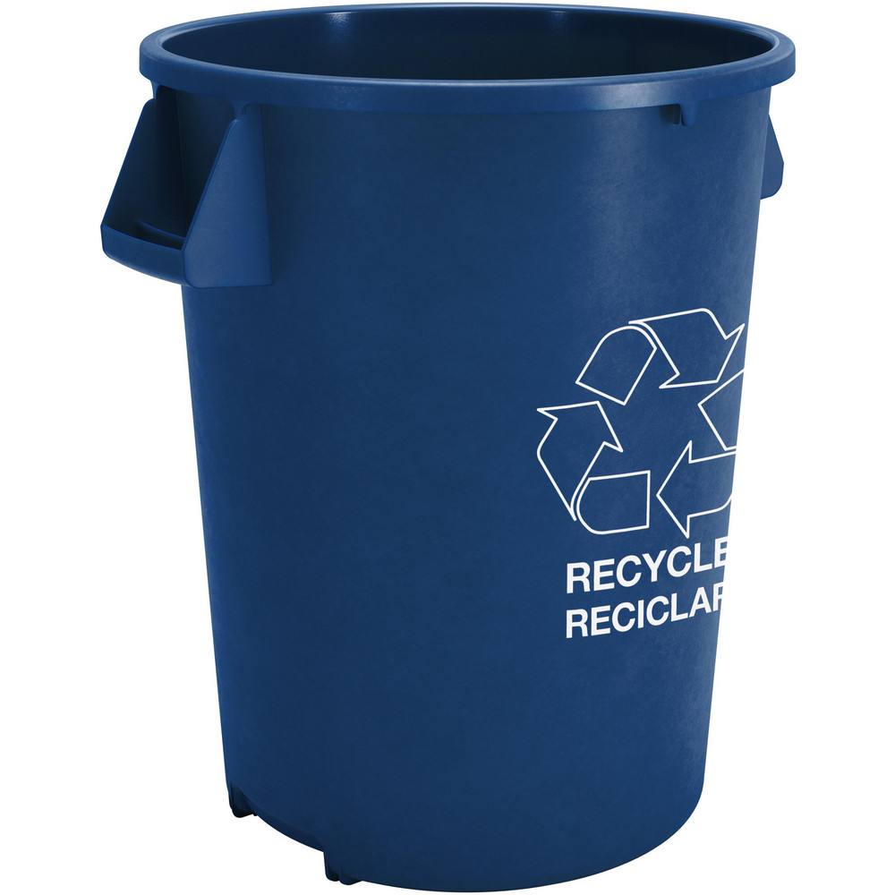 Carlisle Bronco™ 44 gal Round Recycle Container, Blue - 841044REC14