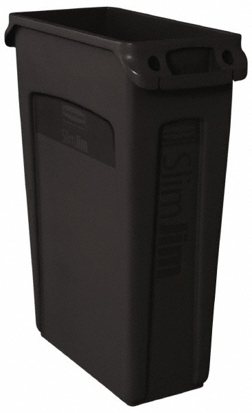 Rubbermaid Recycling Container: 32 gal, Round, Green - 1788472