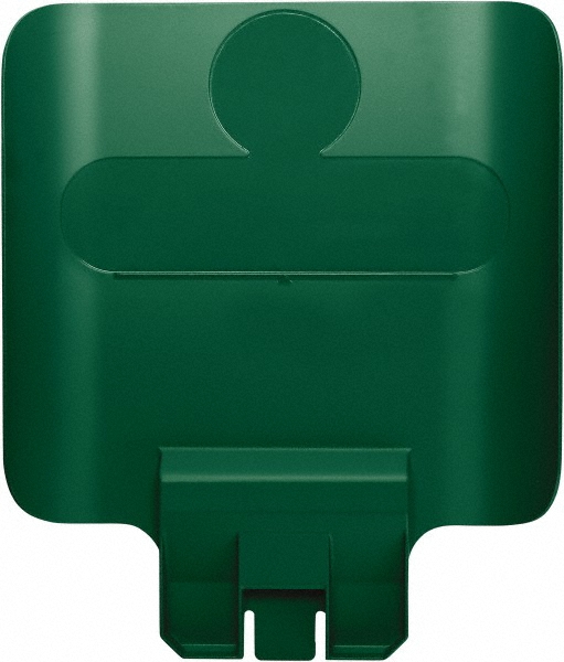 Rubbermaid Trash Can & Recycling Container Lid: Square, For 23 gal Recycle Container - 2007908