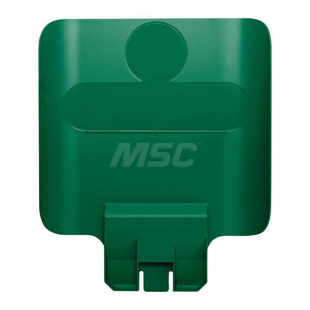 Rubbermaid Trash Can & Recycling Container Lid: Square, For 23 gal Recycle Container - 2007908