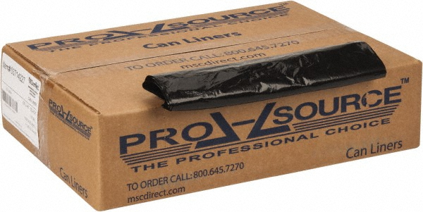 PRO-SOURCE Heavy Duty Trash Bags: 33 gal, 1.25 mil, Pack of 100 - PSRST3339125C