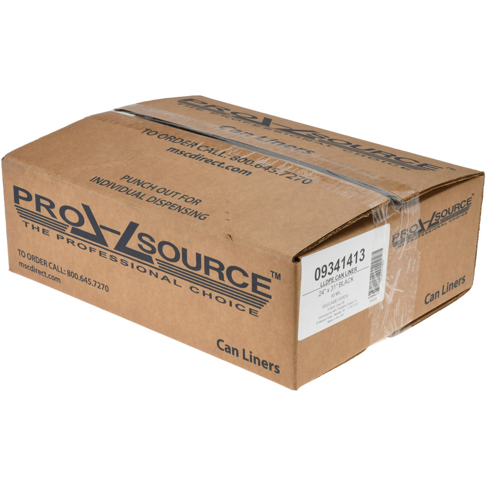 PRO-SOURCE Medium Duty Trash Bags: 16 gal, 0.6 mil, Pack of 500 - PSRB24316