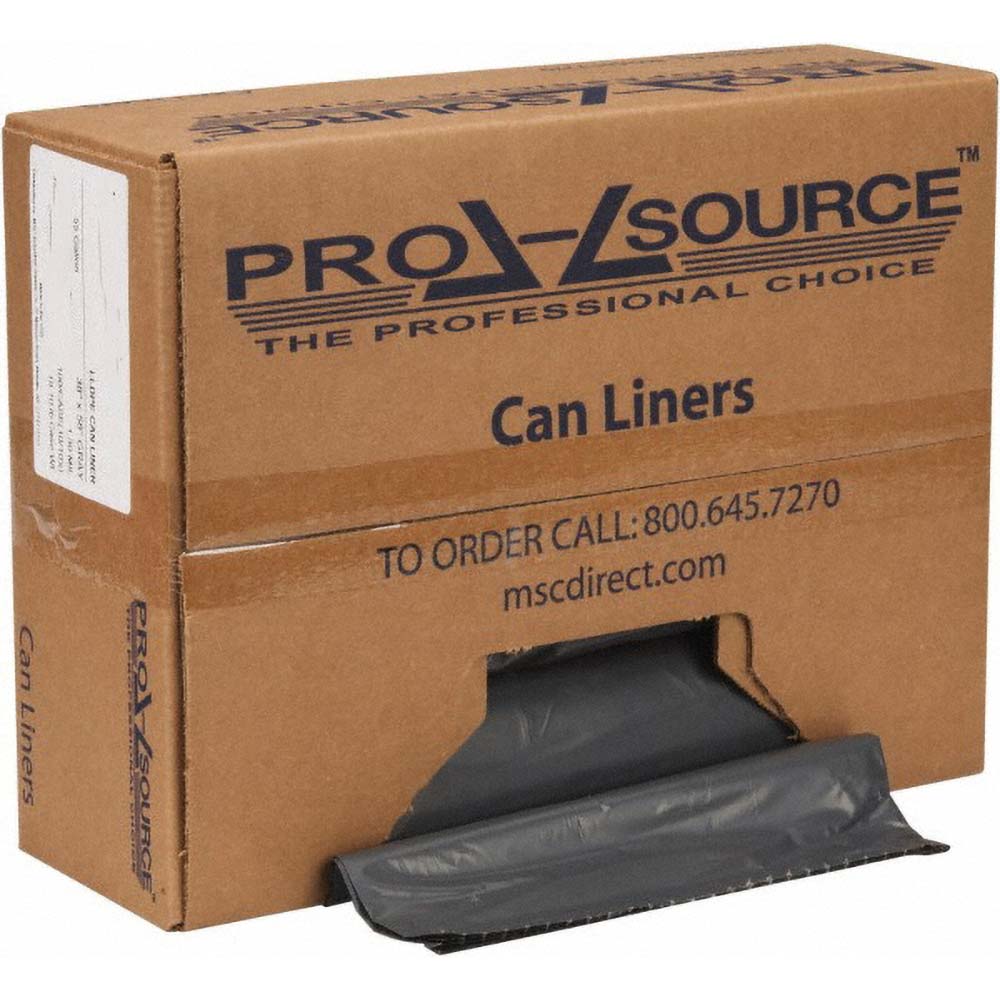 PRO-SOURCE Contractor Trash Bags: 40 gal, 1.5 mil, Pack of 100 - PSRST404815G