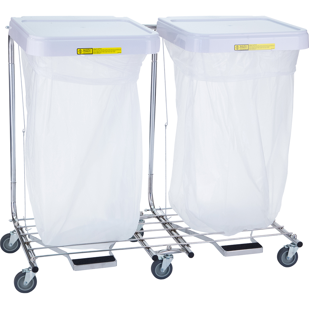 R&B Wire Products Janitor Carts & Caddies: Steel, Steel - 669