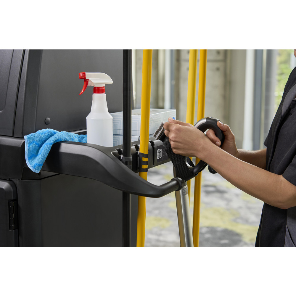 Rubbermaid Janitor Cart Accessories: Tool Clip, Resin, Plastic - 2202571
