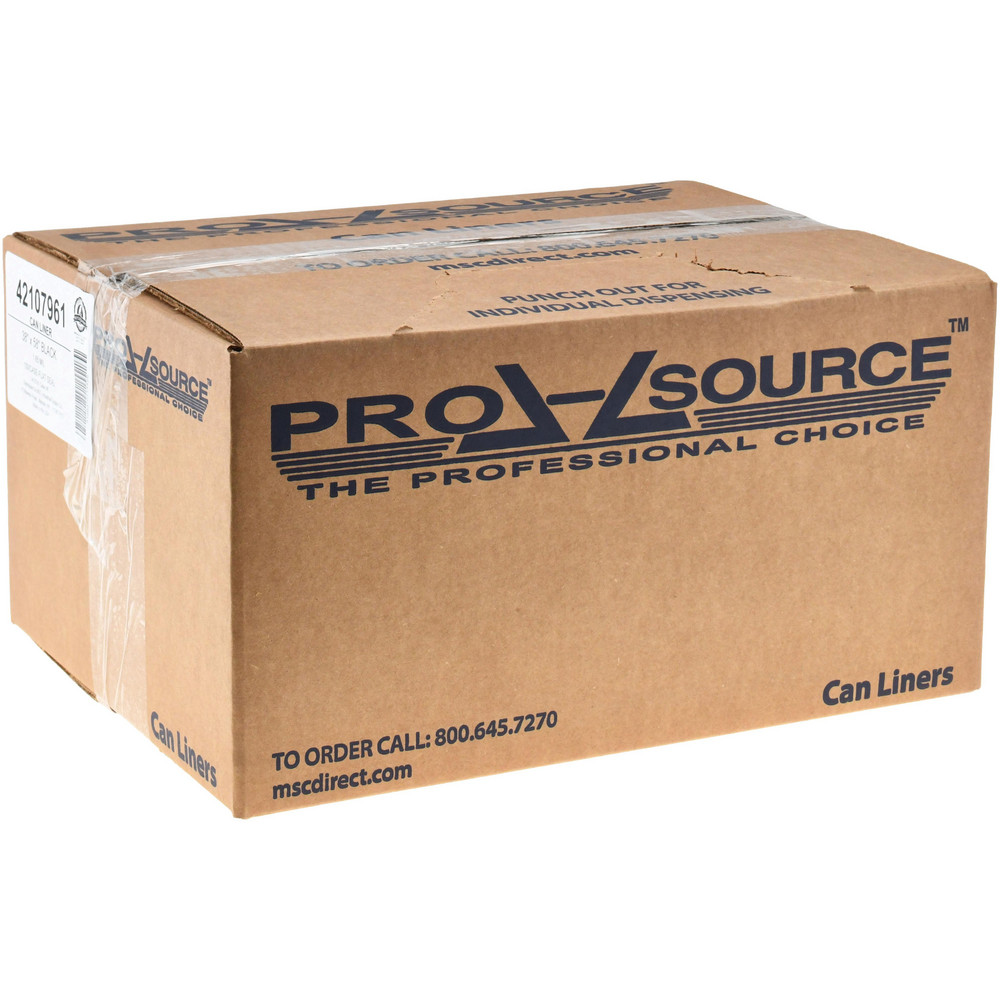 PRO-SOURCE Contractor Trash Bags: 60 gal, 1.65 mil, Pack of 100 - PST3858XXHFB