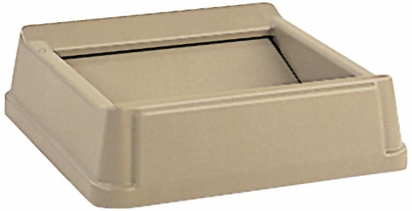 Rubbermaid Trash Can & Recycling Container Lid: Square, For 35 & 50 gal Trash Can - FG266400BEIG