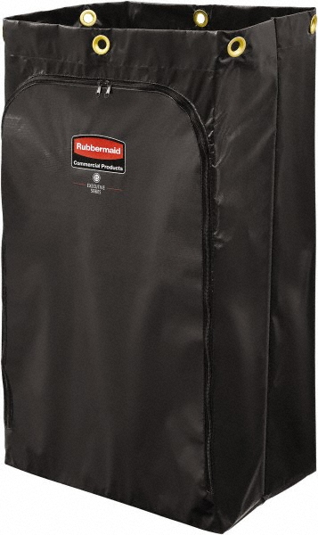 Rubbermaid Durable Replacement Front Zippered Vinyl Bag, 24 Gallon, Yellow - 1966719