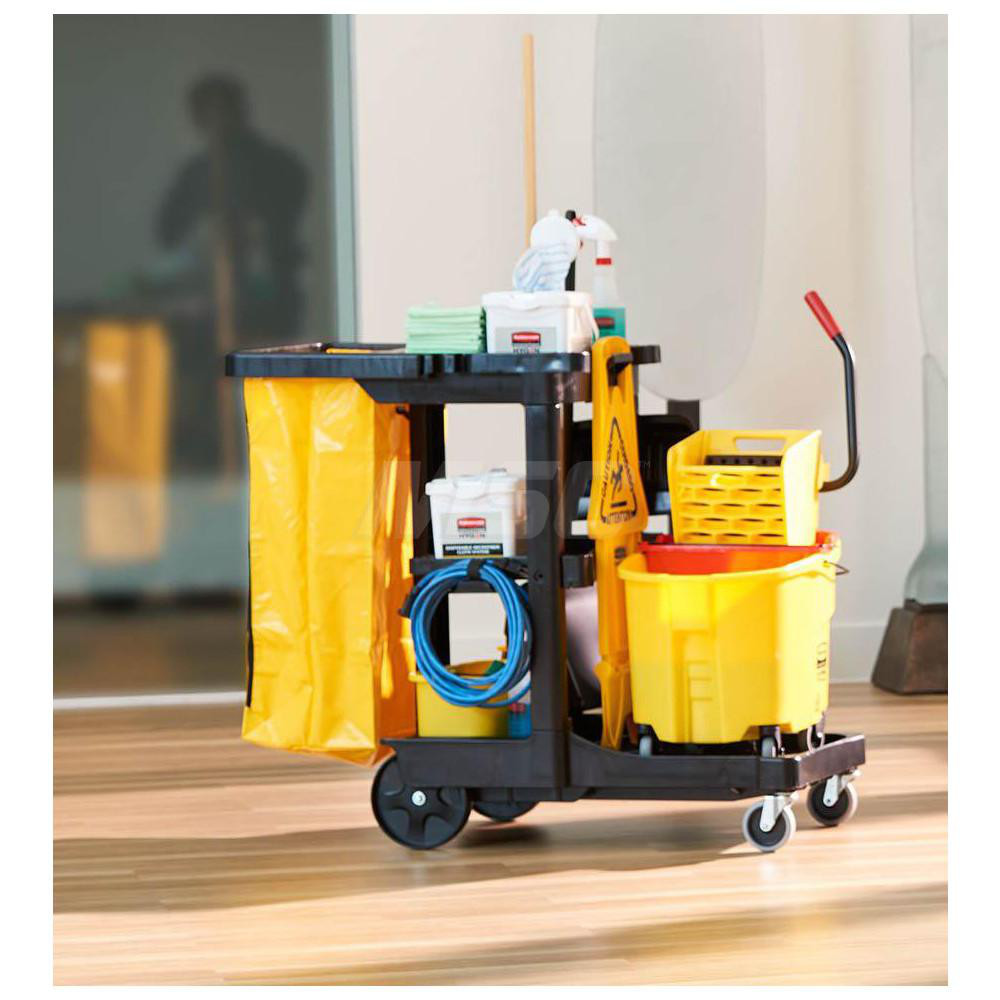 Rubbermaid Durable Replacement Front Zippered Vinyl Bag, 24 Gallon, Yellow - 1966719