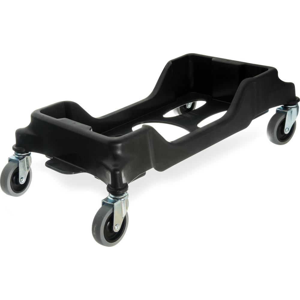 Carlisle Trimline™ 15, 23 gal Rectangle Trash Can Dolly, Black - 36921003