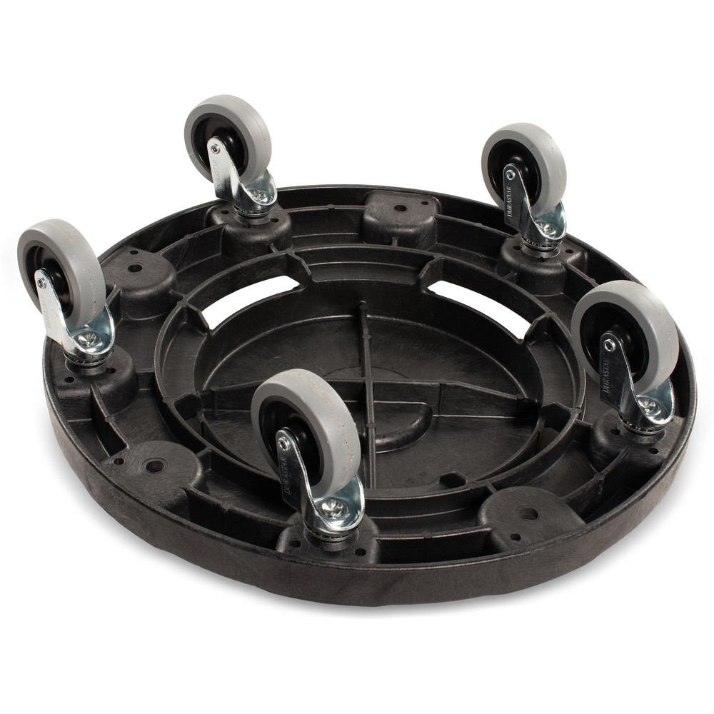 Carlisle Trimline™ 15, 23 gal Rectangle Trash Can Dolly, Black - 36921003