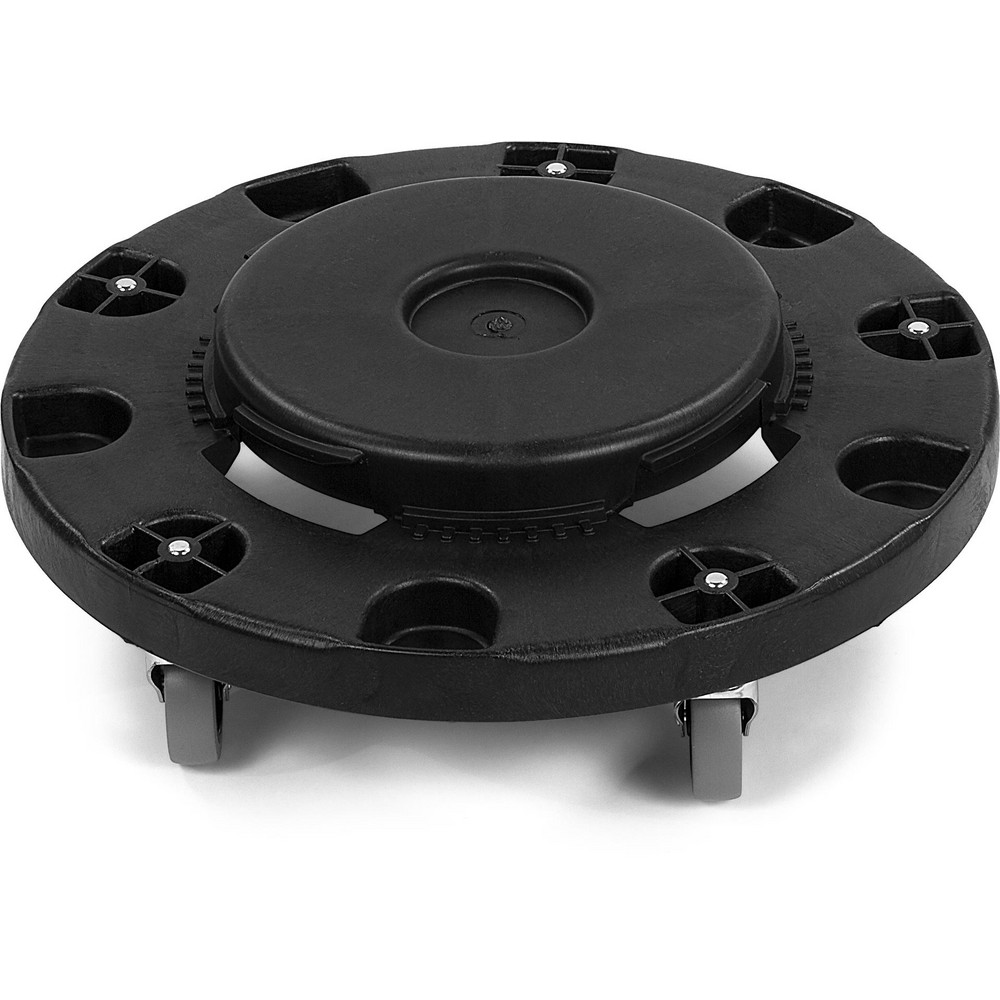 Carlisle Trimline™ 15, 23 gal Rectangle Trash Can Dolly, Black - 36921003