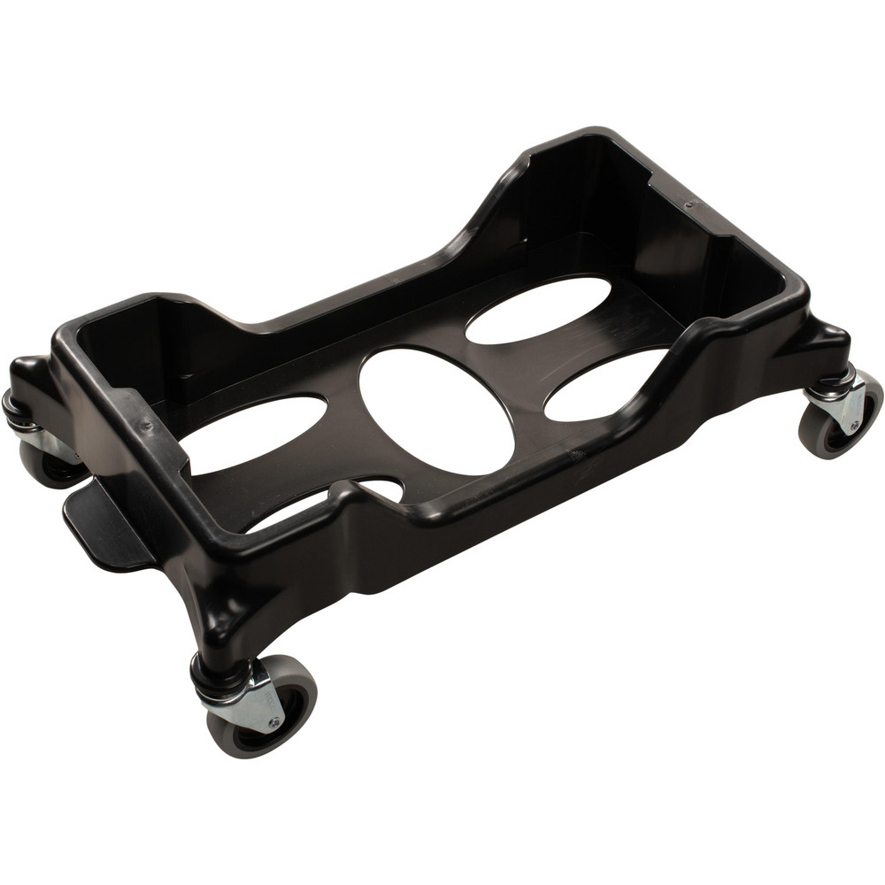 Carlisle Trimline™ 15, 23 gal Rectangle Trash Can Dolly, Black - 36921003