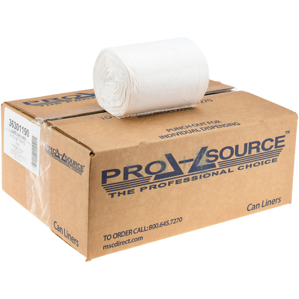 PRO-SOURCE Medium Duty Trash Bags: 7 gal, 0.75 mil, Pack of 1000 - PSRST2152275W
