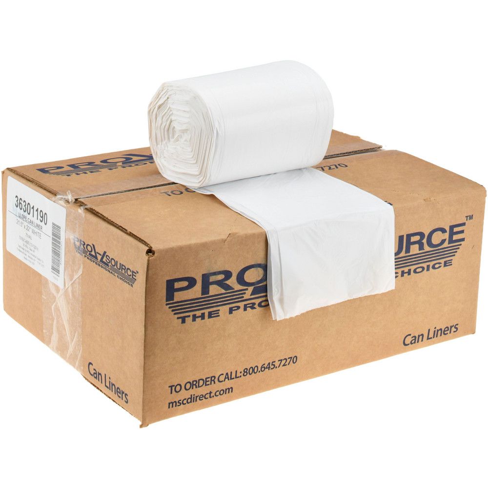 PRO-SOURCE Medium Duty Trash Bags: 7 gal, 0.75 mil, Pack of 1000 - PSRST2152275W